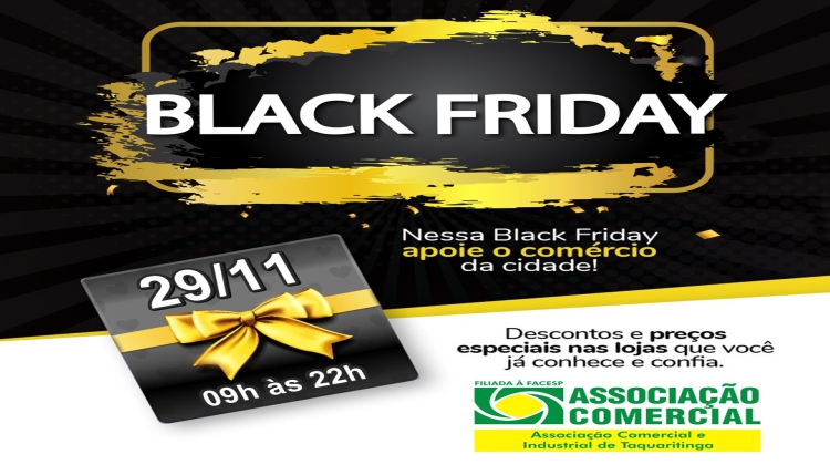 Notícia: Black Friday: confira o horário do comércio de Taquaritinga