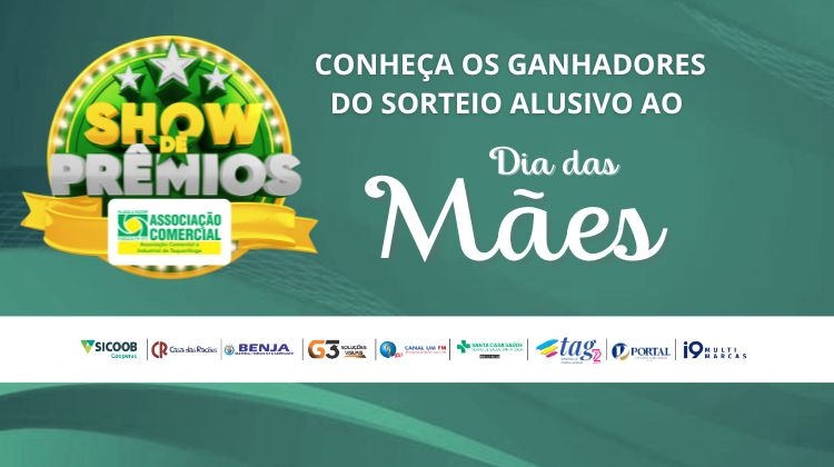 Notícia: Conheça os ganhadores da Campanha Show de Prêmios alusivo ao Dia das Mães 